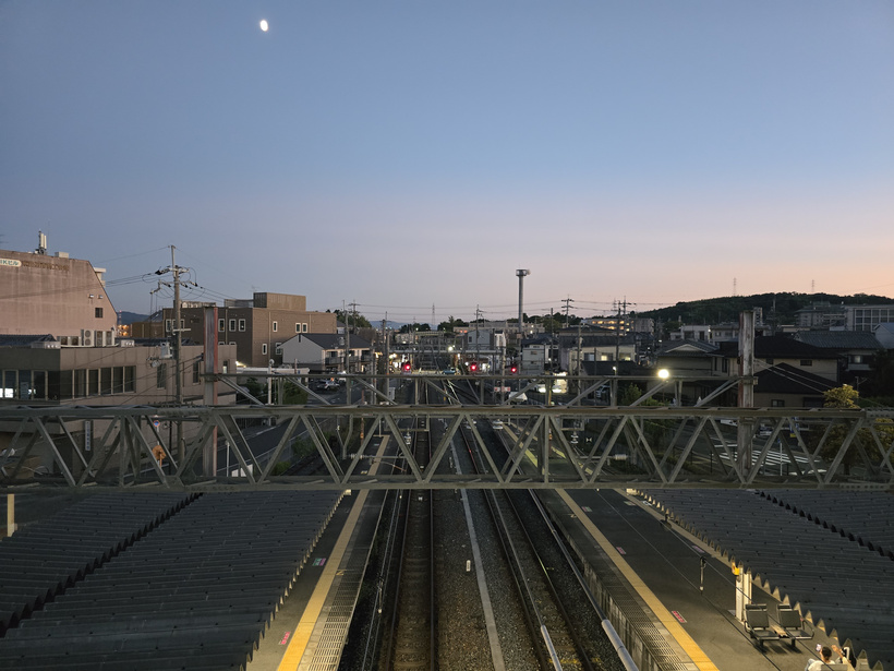 busy month aftermath - a photo of a japanese train station in the evening